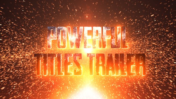 Videohive Powerful Title Trailer Titles template preview