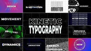 Videohive Kinetic Typography 59738447 Titles template preview