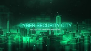 Videohive Cyber Security City Presentation Titles template preview