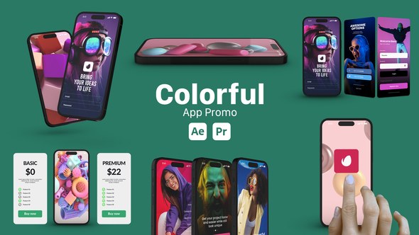 Videohive Colorful App Promo 51566146 Product Promo template preview