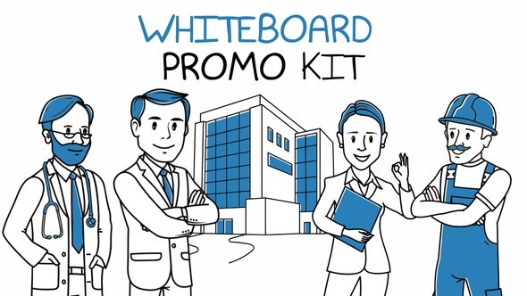 Whiteboard Explainer Video Video Displays template preview