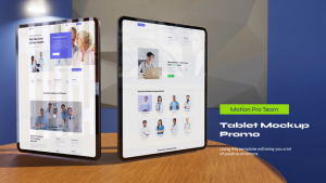 Tablet Mockup App Promo Premiere Pro template preview