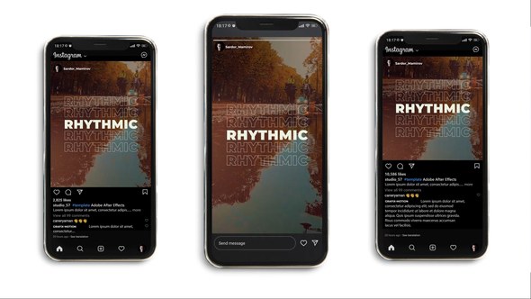 Videohive Fast Rhythmic Typography Instagram Titles template preview