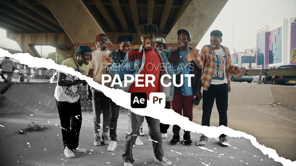 Videohive Premium Overlays Paper Cut Elements template preview