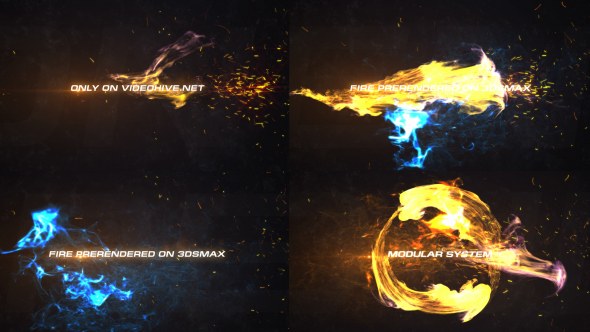 Videohive FireX Intro Video Displays template preview