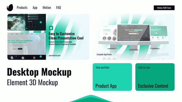 Videohive Web Desktop Promo Mockup Product Promo template preview