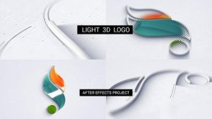 Videohive Light 3D Logo Logo Stings template preview