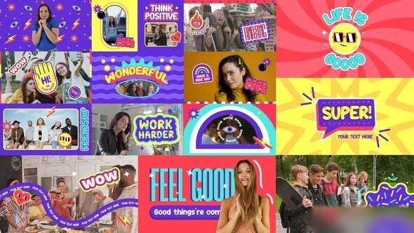 Videohive Colorful Intro 3 in 1 Openers template preview