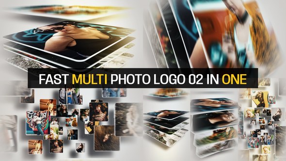 Videohive Fast Multi Photo Logo Logo Stings template preview