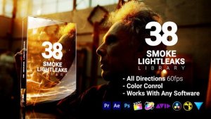 Videohive 3D Smoke Light Leaks Overlays Elements template preview