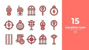 Videohive Location Icon After Effect Elements template preview