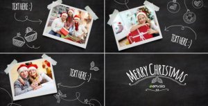 Christmas Blackboard Video Displays template preview