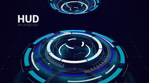 Videohive Hud Backgrounds Elements template preview