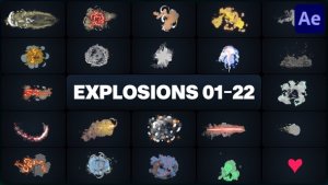 Videohive Advanced Explosions Pack for After Effects Elements template preview