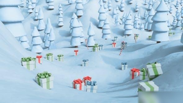 Videohive Forest Christmas Logo Logo Stings template preview
