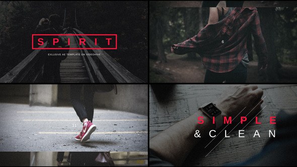 Spirit // Glitch Noisy Project Video Displays template preview