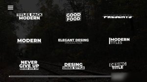 Videohive Modern Titles | After Effects 46488871 Titles template preview