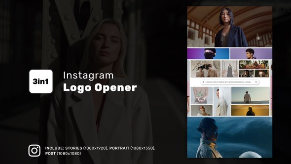 Videohive Instagram Logo Opener Product Promo template preview