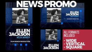 Corporate Event Promo News Conference Video Displays template preview