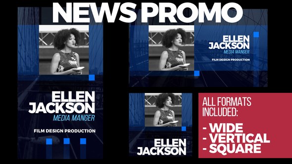 Corporate Event Promo News Conference Video Displays template preview