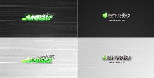 Videohive Glitch Minimal Logo Logo Stings template preview