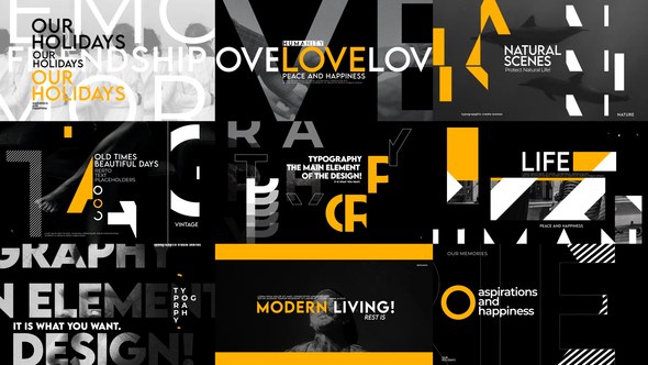 Videohive Creative Typography Titles Titles template preview