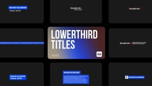 Videohive Lowerthird Titles 03 for After Effects Titles template preview