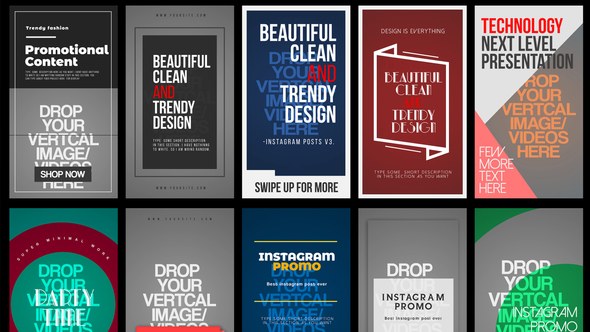 Videohive Instagram Stories V.3 Openers template preview