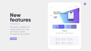 Tablet Presentation Kit Video Displays template preview
