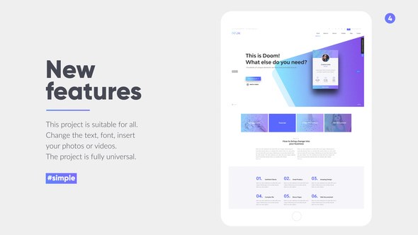 Tablet Presentation Kit Video Displays template preview