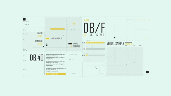 Videohive HUD Typography Medical Screen Infographics template preview