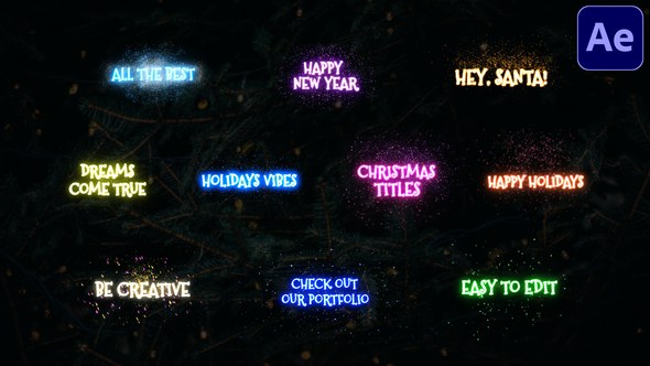 Videohive Christmas Magic Titles | After Effects Titles template preview