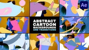 Videohive Abstract Cartoon Transitions | After Effects Elements template preview