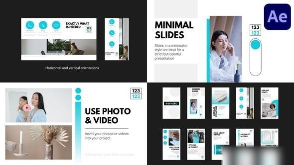 Videohive Minimal Promo Slideshow | After Effects Openers template preview
