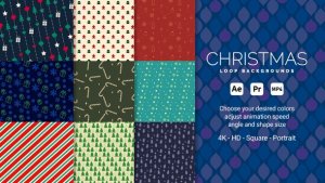 Videohive Christmas Loop backgrounds Elements template preview