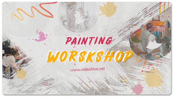 Videohive Painting Workshop Slideshow 53164652 Openers template preview