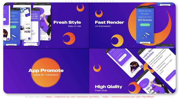 Videohive New Color App Promo Product Promo template preview