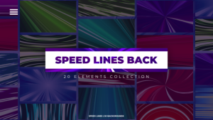 Videohive Speed Lines Backgrounds 46889740 Elements template preview