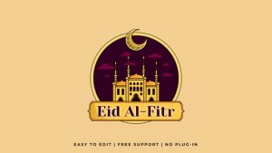 Labels Eid Al Fitr Video Displays template preview