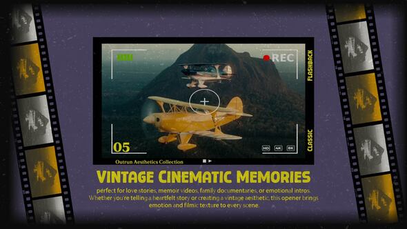 Videohive Cinematic Memory Viewfinder вЂ“ Portrait Film Frame Intro Openers template preview