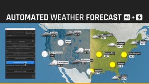 Videohive Automated WEATHER Forecast - Script and Template for After Effects Broadcast-packages template preview