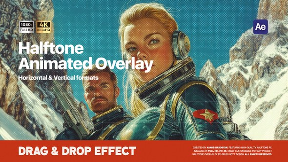 Videohive Halftone Overlay Elements template preview