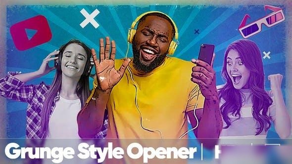Videohive Grunge Opener 37292225 Openers template preview