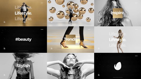 Videohive Short Fashion Stomp / Fast Clean Opener / Dynamic Typography / Youtube Channel Openers template preview