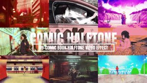 Videohive Comic Book Halftone Video Effect Elements template preview