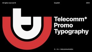 Videohive Telecomm Promo Typography Titles template preview