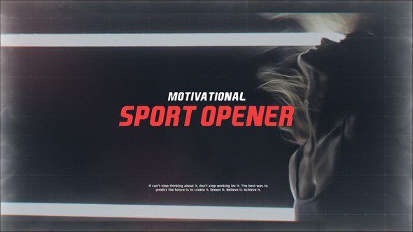 Videohive Motivational Sport Opener Openers template preview