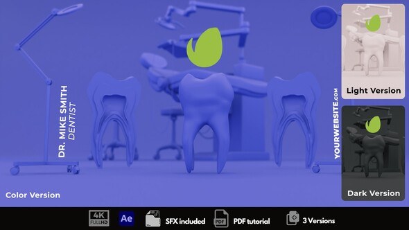 Videohive Dental Logo Reveal Logo Stings template preview