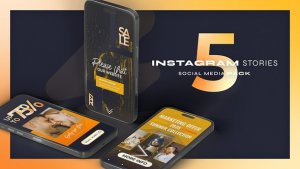 Videohive Instagram Sale Stories Orange Product Promo template preview