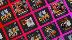 Videohive Orven Streetwear Instagram Posts Product Promo template preview